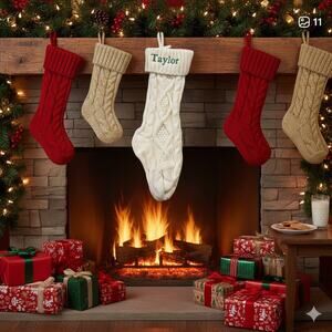 New 18” Christmas Stocking Personalized w/Taylor